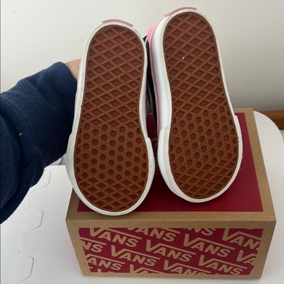 Vans Kids Pink and Black High-Top Sneakers - Picture 3 of 3